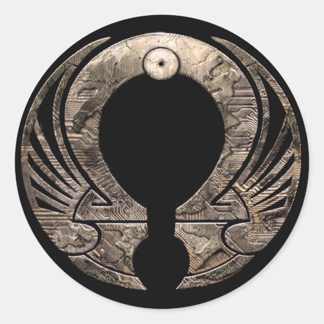 Rond Punto Omega - Logo Sticker Round (Devant)