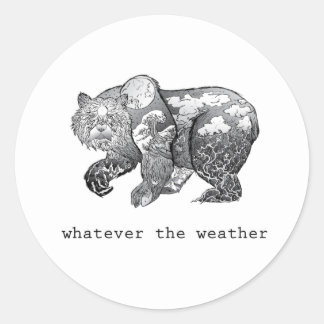 Rond quel que soit le sticker météo