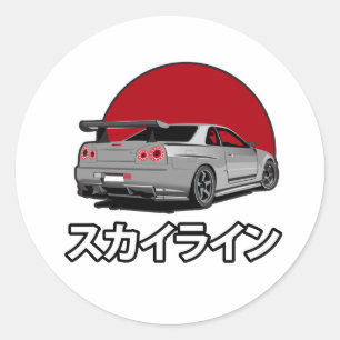 Rond R34 Sticker Skyline