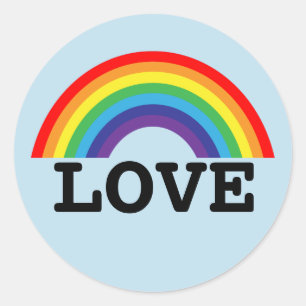 ROND RAINBOUR LOVE DECAL STICKER