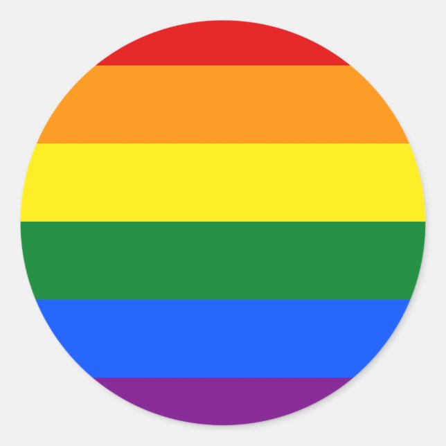 Rond Rainbow pride - Sticker (Devant)