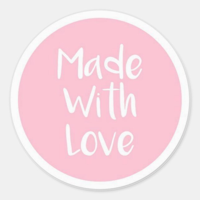 Rond Réalisé Avec Sticker Amour (Devant)