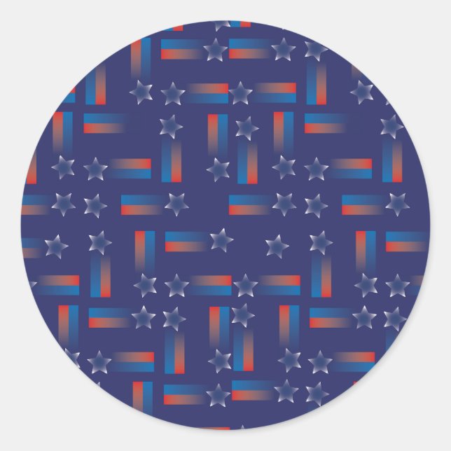 Rond Remplissez le Modèle Sticker (Devant)