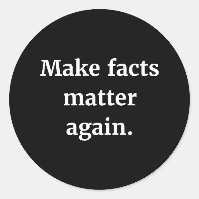 Rond Rendre les faits Sticker à nouveau (Devant)