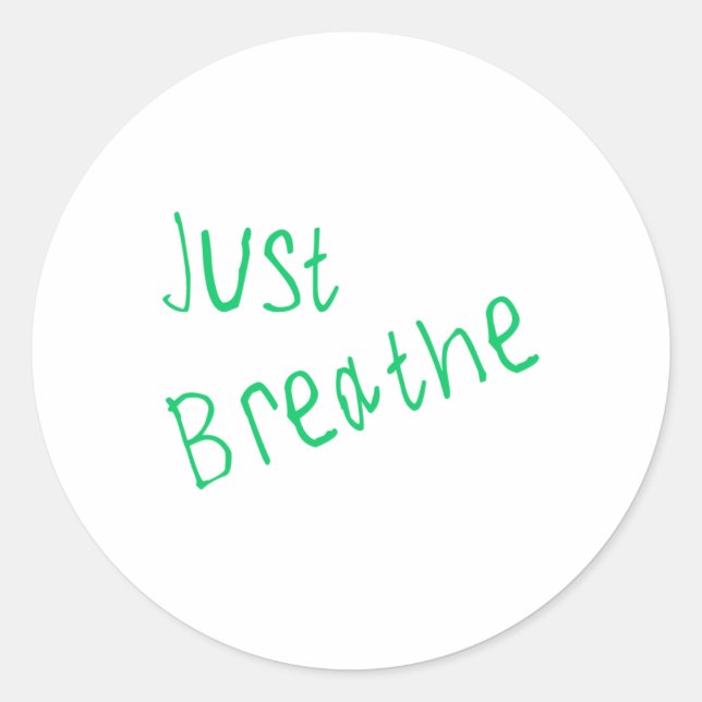 Rond Respire juste le Sticker (Devant)