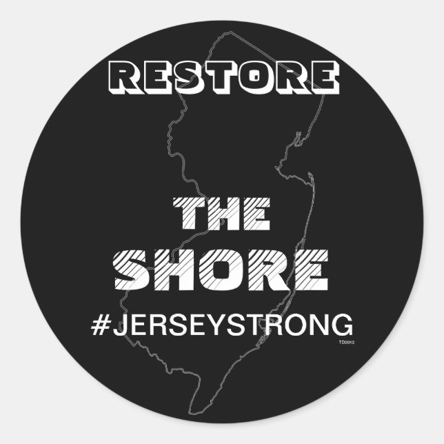 ROND RESTAURER LA CÔTE - JERSEY STICKER (Devant)