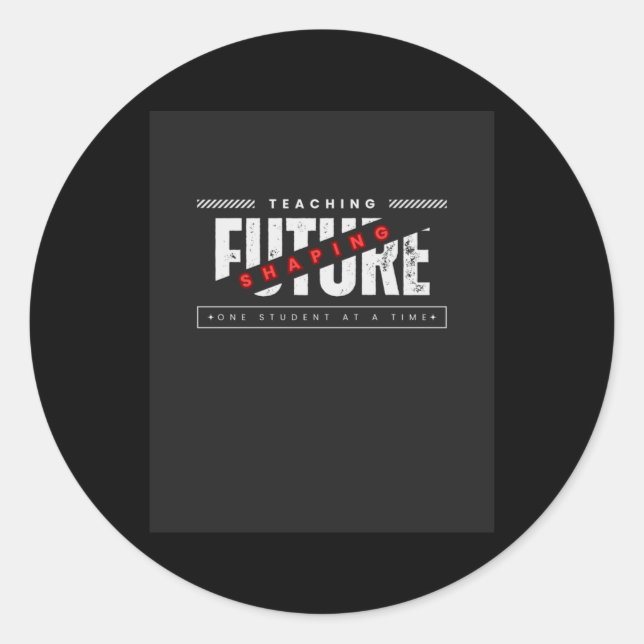 Rond Retour À L'École Enseignement Façonner Le Sticker  (Devant)