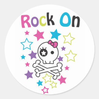 ROND ROCK SUR LES HABILETÉS ET LES ÉTOILES DE STICKER