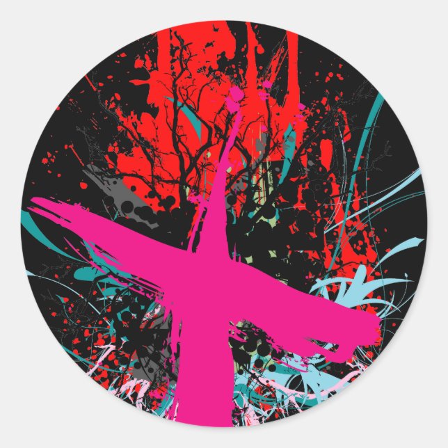 Rond Rock=Vie Sticker noir 'X-Rated' (Devant)