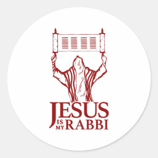 Rond Round Jesus Est Mon Sticker Rabbi