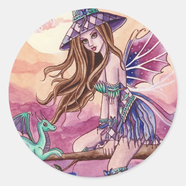 Rond Rowenia - Sticker pour sorcière et dragon (Devant)