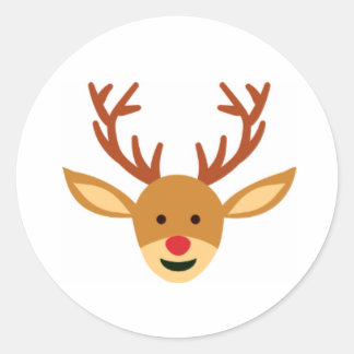 Rond Rudolf the Red-nosed Reindeer Christmas Sticker