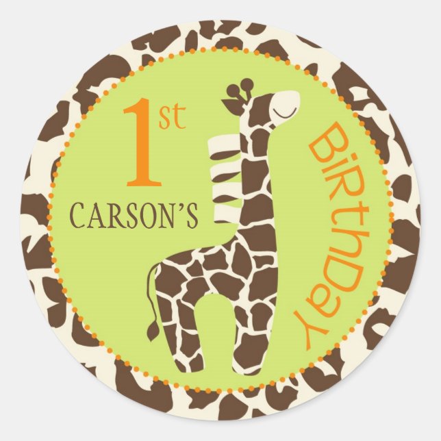 Rond Safari Boy OU Sticker CHE 1 (Devant)