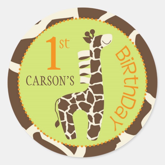 Rond Safari Boy OU Sticker GIR 1 (Devant)