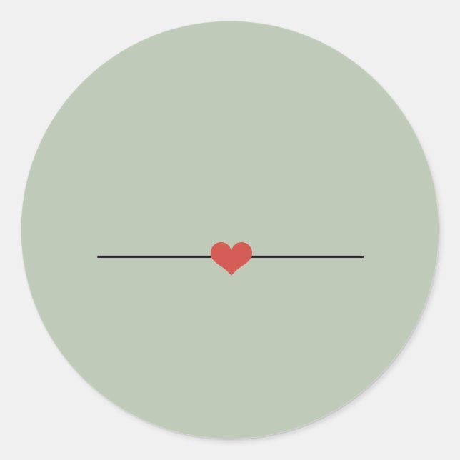 Rond Sage green fabriquez votre propre Sticker Classic  (Devant)