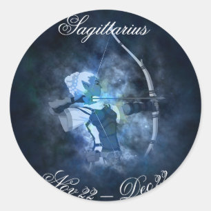 Rond Sagittaire Horoscope Zodiac Astrologie Sticker