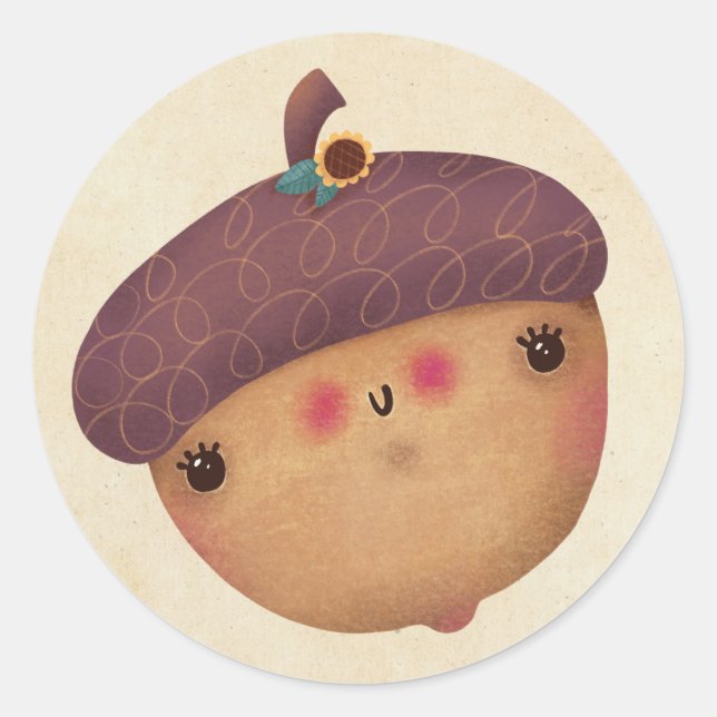 Rond Saison automne Thanksgiving Halloween Sticker (Devant)