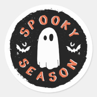 Rond Saison éffrayante - Sticker Halloween