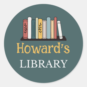 Rond S'AMUSER ! Sticker - Bibliothèque - Personnalisé -