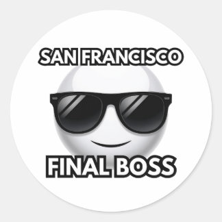 Rond San Francisco Final Boss Cool Emoji Sticker