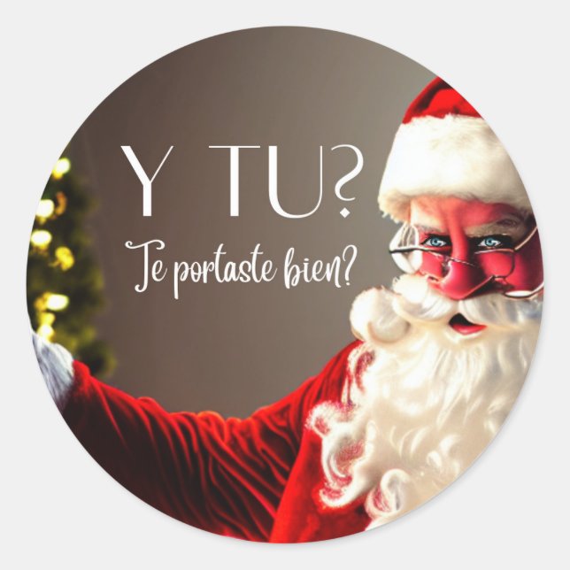 Rond santa Sticker (Devant)