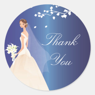 Rond Sapphire Sticker Fête des mariées Blue Green Bride