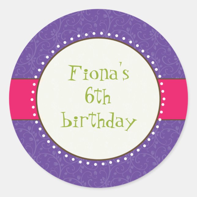 Rond Sassy Girl Sticker (Devant)