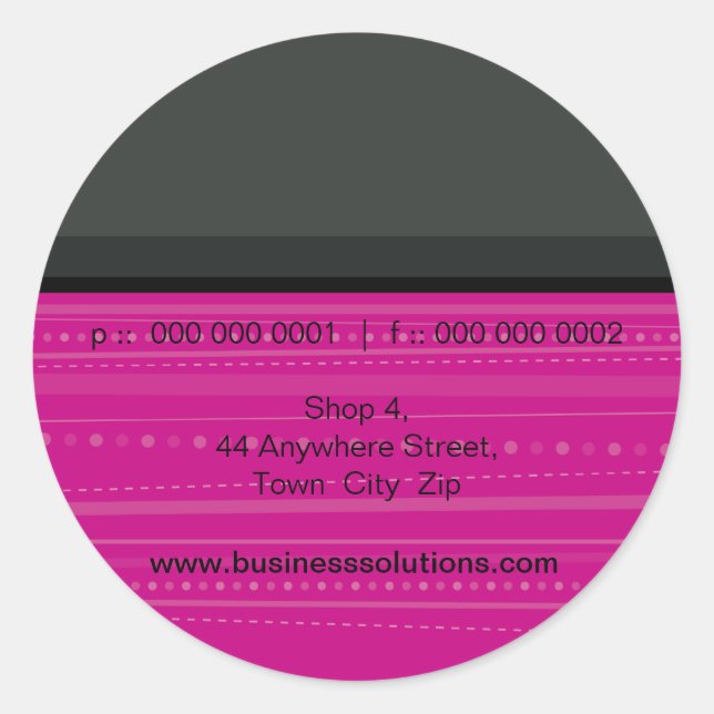 Rond SCEAU STICKER :: linéaire 6 (Devant)