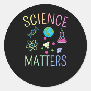 Rond Science S - Drôle Sticker de jeu de mots