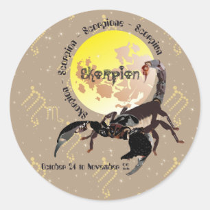 Rond Scorpio Octobre 24 à Novembre 22 Sticker