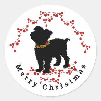 Rond Scrufft Berry Joyeux Sticker de Noël