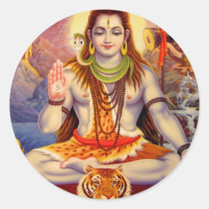 Rond Seigneur Shiva Meditating Sticker