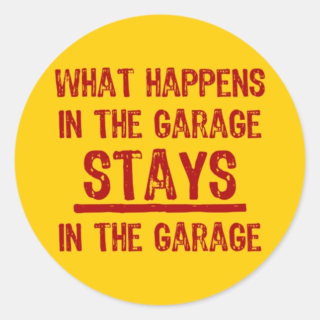 Rond Séjour Dans Le Sticker Garage (Devant)