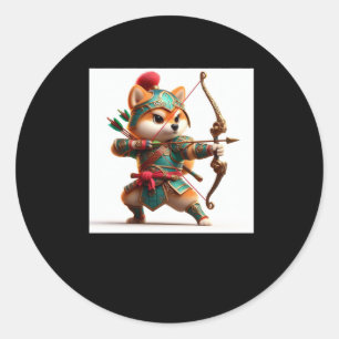 Rond Shiba Warrior #10 Archer Sticker