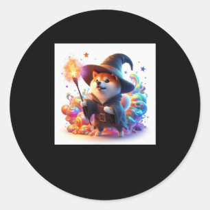 Rond Shiba Warrior #6 Wizard Sticker