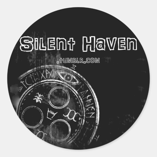 Rond Silent Haven sticker 2 (Devant)