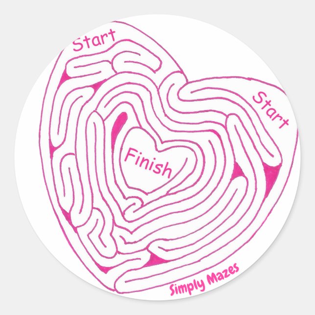 Rond Simplement Mazes Sticker Carburant (Devant)