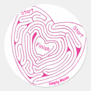 Rond Simplement Mazes Sticker Carburant