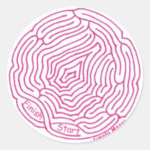 Simplement Sticker Mazes Round Maze