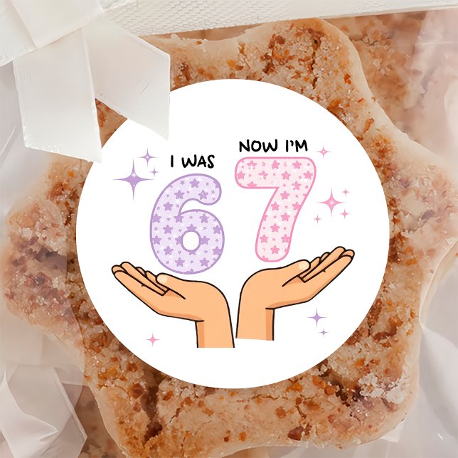 Rond Six Seven Birthday Sticker (Créateur téléchargé)