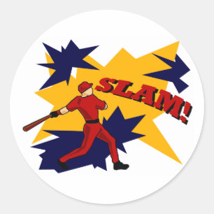 ROND SLAM ! BASEBALL STICKER