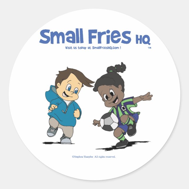 Rond Small Fries HQ Danny et Delores Sticker Round (Devant)