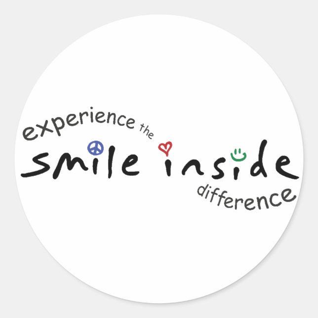 Rond Smile Inside Sticker Sheet (Devant)