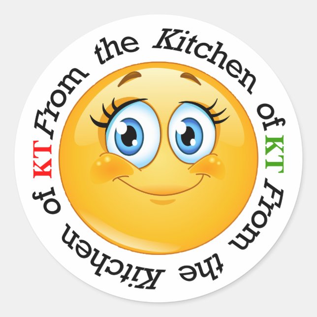 Rond SMILE Sticker de cuisine - SRF (Devant)