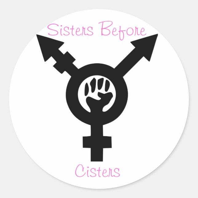 Rond Soeurs avant Cisters Sticker transféministe Cister (Devant)