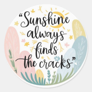 Rond Soleil Trouve Toujours Sticker
