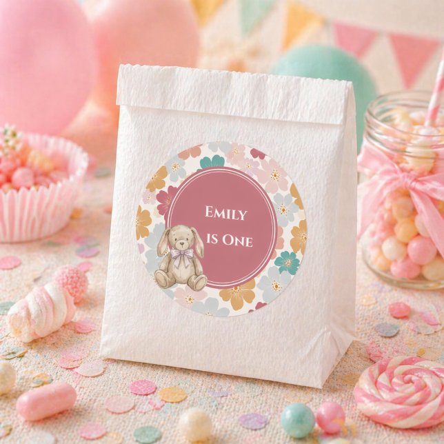 Rond Some Bunny Sticker Bunny 1st Birthday (Some Bunny Sticker Bunny 1st Birthday)