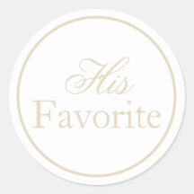 Son Sticker Mariage favori Beige Ivory Khaki