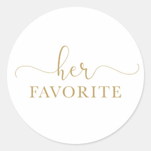 Rond Son Sticker préféré de mariage Gold