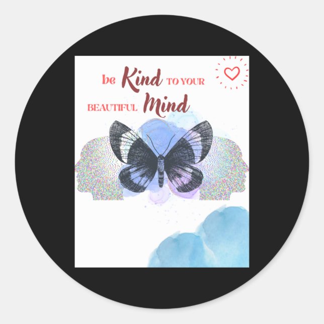 Rond Soyez Gentil À Votre Beau Sticker Mind (Devant)